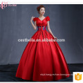 Satin Ball Gowns Quinceanera Dresses Custom Made High Quality Designer Hot Pink Red Blue SweetHeart Evening Dress